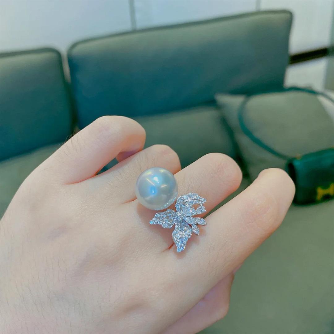 jewelvyn silver plated studded with cubic zirconia diamond ring