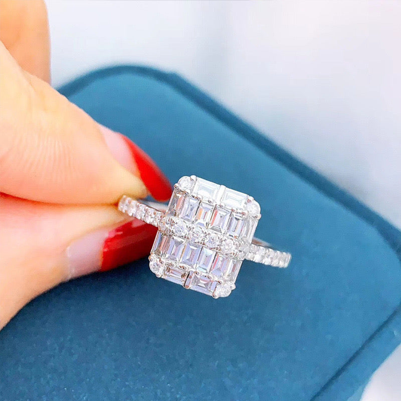 jewelvyn silver plated studded with cubic zirconia diamond ring