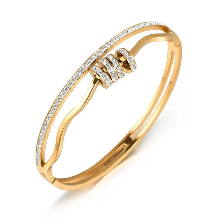 Jewelvyn Rose Gold Plated bracelet With Zircoina Diamond