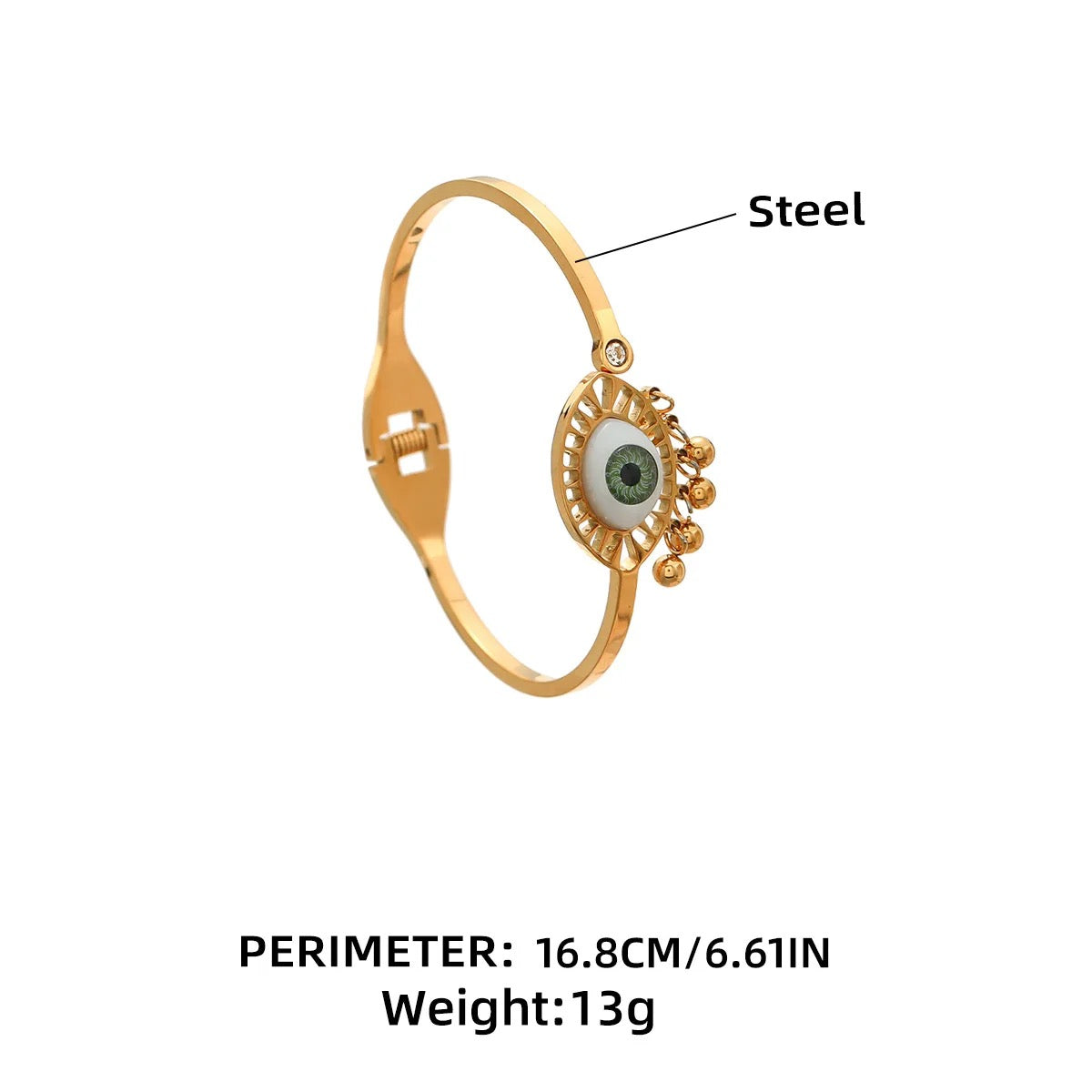 jewelvyn Gold Plated Studded With Gold Bracelate