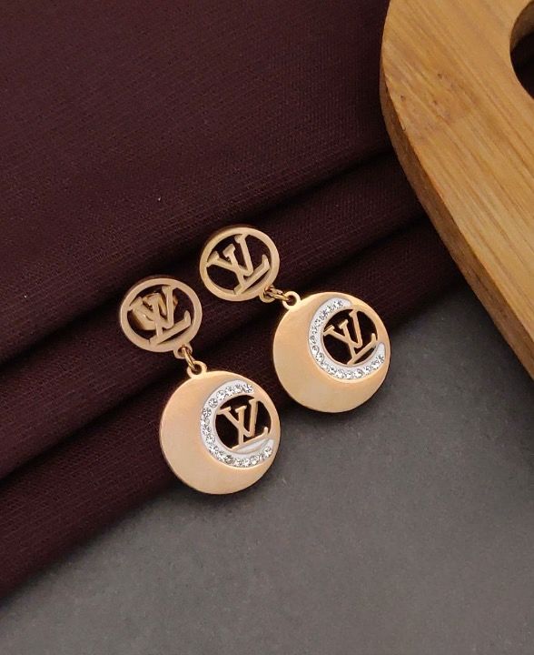 Jewelvyn Gold Plated Studded With Zirconia Diamond Earrings