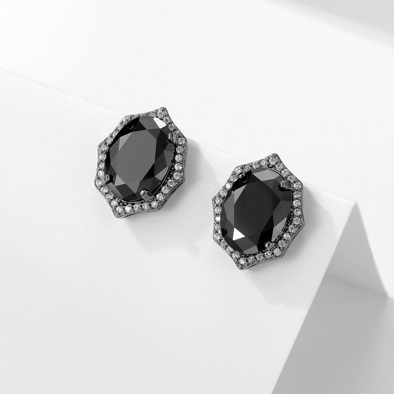 jewelvyn Silver Plated Studded With Zirconia Diamond With Multi Stone Earrings