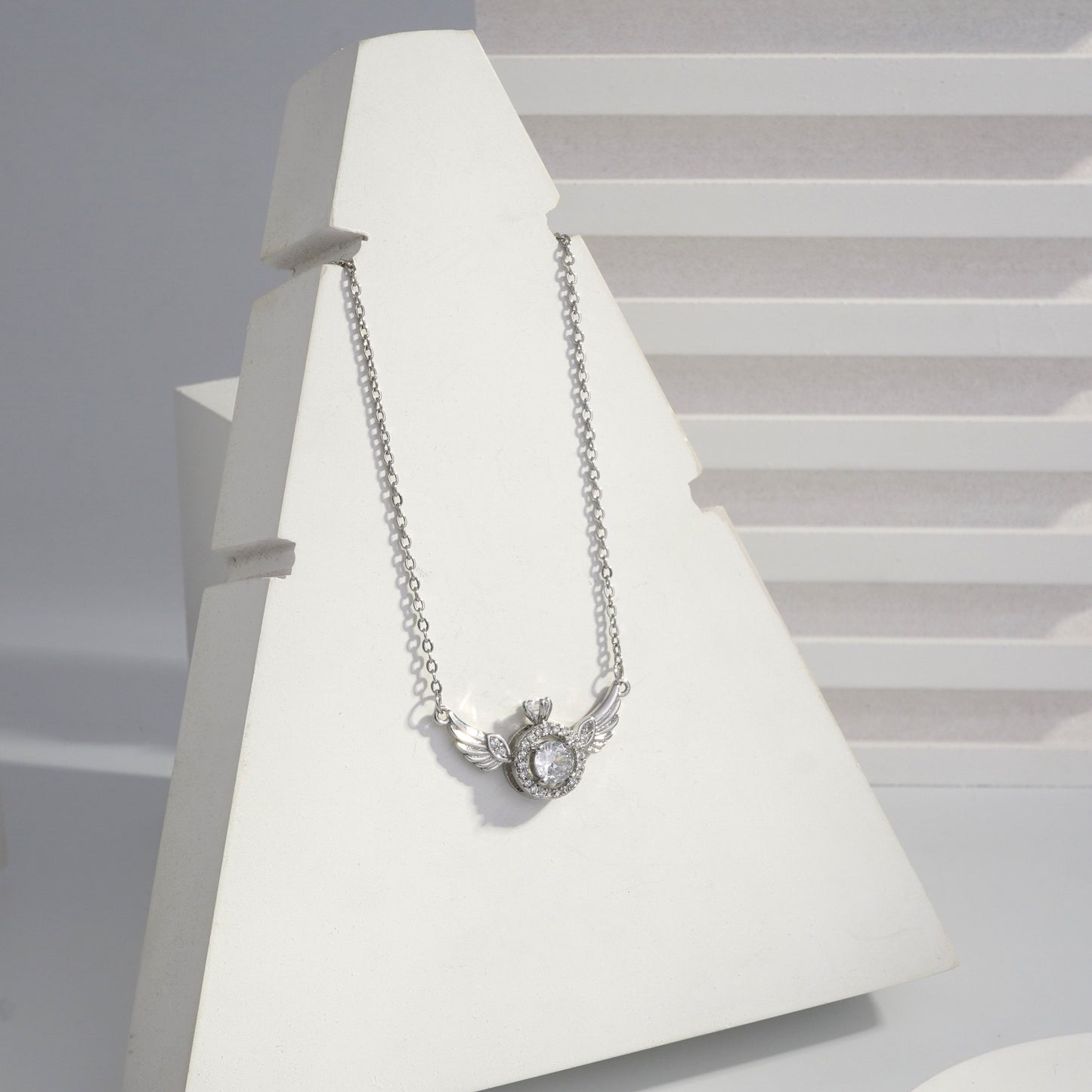 Jewelvyn Rose Gold Plated Studded With Zirconia Diamonds Rose Gold Chain Pendant