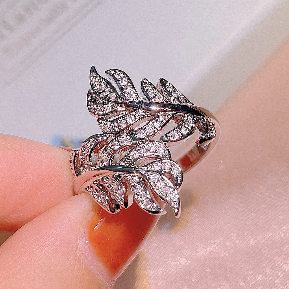 jewelvyn silver plated studded with cubic zirconia diamond ring