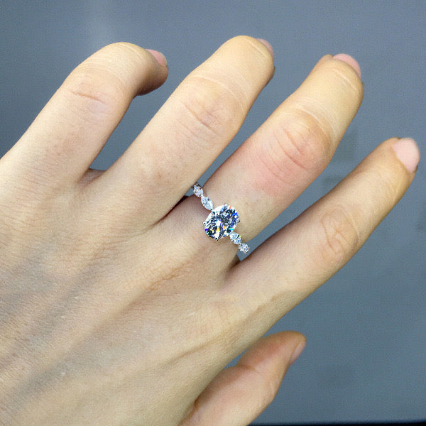 jewelvyn silver plated studded with cubic zirconia diamond ring