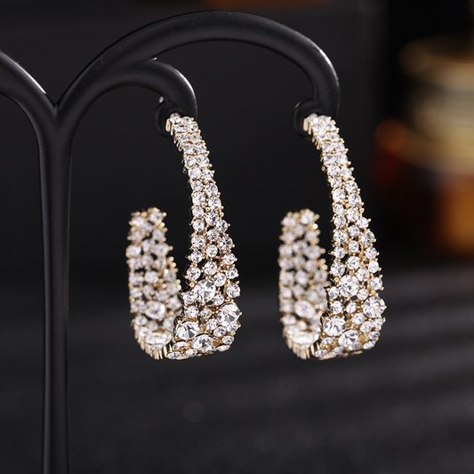 jewelvyn Silver Plated Studded With Zirconia Diamond Earring